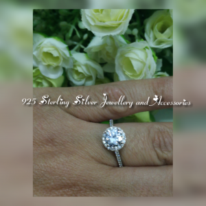 925 Sterling Silver Statement Dress Ring RR913 Ring Statement Cubic Zirconia  | Halo WhatsApp 079 504 0528 to confirm ring size availability All Prices Excludes nominal delivery fee to your doorstep