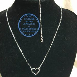 925 Sterling Silver Necklace & Bracelet set with heart detail - Must have stunning! 1 set includes 1 necklace & 1 bracelet per photo 45 cm chain necklace  19cm bracelet All prices excludes national nominal door-to-door delivery fee