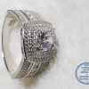 925 Sterling Silver Ring Showstopper with cubic Zirconia detail 