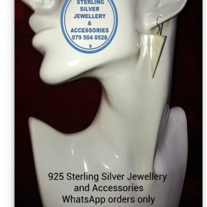 925 sterling Silver Earrings - Statement upside down triangle Price per 1 pair of earrings 37mm is only the upside down triangle All prices excludes national nominal door-to-door delivery fee Although some earrings might be similar size price is determined on weight as well as manufacturer although all our products are manufactured from the best quality 925 Sterling Silver.