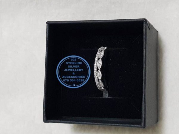 925 Sterling Silver Ring  - stack ring - wedding band  - you choose. The more the merrier - Stunning detail double band as 1 ring