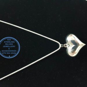 925 sterling Silver Pendant - Showstopper Large heart pendant - Stunning!! Price per 1 pendant Price excludes chain 25 mm left to right diameter All prices excludes national nominal door-to-door delivery fee