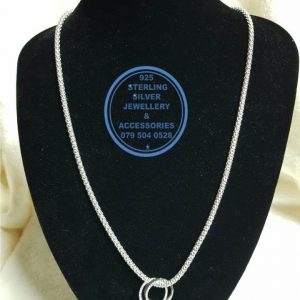 925 sterling Silver Pendant - Russian Eternity rings  - showstopper Price per 1 pendant Price excludes chain 20mm left to right diameter