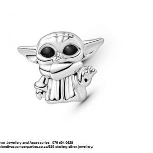 925 Sterling Silver Baby Yoda Starwars Pandora Compatible Charm