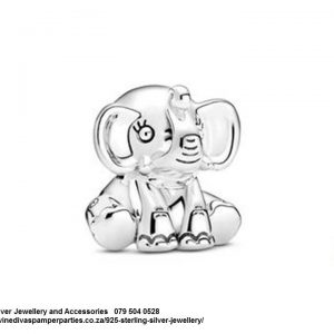 925 Sterling Silver Elephant  Charm. Pandora Compatible