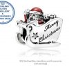 Santa's Slay Christmas  Sterling Silver Charm Compatible With Your Pandora.
