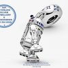 Sterling Silver RD2D Star Wars Dangle Charm. Pandora Compatible.