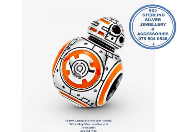 925 Sterling Silver Star Wars BB-8 Pandora Compatible Charm