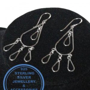925 Sterling Silver Earring - Showstopper Chandelier Dangle Drop  Earrings  - 1 pair Prices Excludes National delivery to your door at a nominal fee.