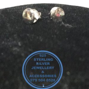 925 Sterling Silver Earring - Stunning Silver Round Flat Stud Earrings  - 1 pair  Prices Excludes National delivery to your door at a nominal fee.