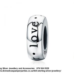 925 Sterling Silver Charm I Love You Forever Engraved Charm. Pandora Compatible