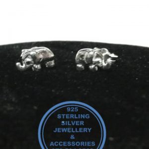 925 Sterling Silver Earring - Sterling Silver Cute Elephant  Studs  - Earrings   - 1 pair  Prices Excludes National delivery to your door at a nominal fee.