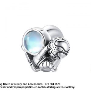 925 Sterling Silver Astronaut Charm. Pandora Compatible 