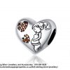 925 Sterling Silver Pregnant Expecting Mom Baby Charm. Pandora Compatible