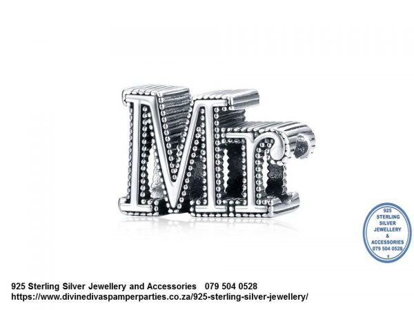925 MR CHARM - 1 Charm in Price Sterling Silver MR and MRS  Charm available Compatible with your Pandora.
