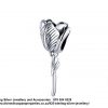 925 Sterling Silver Tulip Flower Silver Dangle Charm. Pandora Compatible