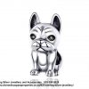 925 Sterling Silver Sitting Dog Charm. Pandora Compatible