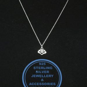 925 Sterling Silver Infinite Heart Pendant including 42 cm chain per picture
