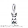 925 Sterling Silver Rabbit Charm. Pandora Compatible Alice In Wonderland