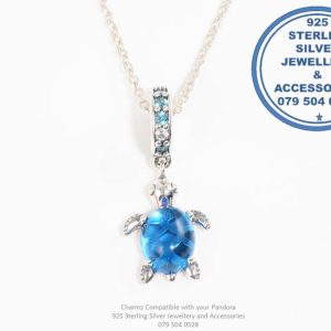 Blue Sea Turtois Dangle Sterling Silver Charm Compatible with your Pandora and most European Bracelets Prices Excludes National Dood-to-door delivery at a nominal fee.