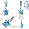 Blue Sea Turtois Dangle Sterling Silver Charm Compatible with your Pandora and most European Bracelets Prices Excludes National Dood-to-door delivery at a nominal fee.