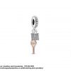 925 Sterling Silver Dangle Two tone Padlock and Key Rose Gold Plated  Charm. Pandora Compatible