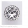 925 Sterling Silver Clear Cubic cz Detail  Charm Bead. Pandora Compatible