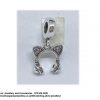 925 Sterling Silver  Dangle Minnie Mouse Head Phones Ears Pink Cz Charm. Pandora Compatible 