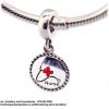 925 Sterling Silver Nurse  Charm Bead. Pandora Compatible