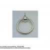 925 Sterling Silver Round Pendant That Can take charms - Medium