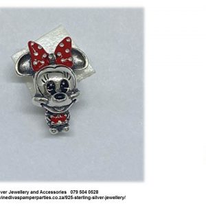 925 Sterling Silver  Baby Minnie Mouse Charm Bead. Pandora Compatible Babies