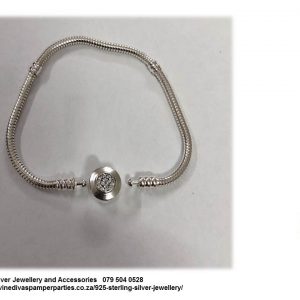 925 Sterling Silver Moments  Snake Chain Bracelet for Charms. Pandora Compatible 