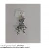 925 Sterling Silver Dangle  Charm Bot Dog. Pandora Compatible.