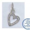 925 Sterling Silver Open Heart Cubic Pendant DUPLICATE ADD STOCK