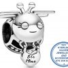 925 Sterling Silver Black and Silver Bee Mine Pandora Compatible Bead Charm