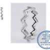 "925 Sterling Silver Zig-zag Zigzag Stack ring. "