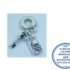 "925 Sterling Silver Alice in Wonderland Door Knob and Key Pandora Compatible Dangle Charm"