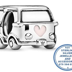 "925 Sterling Silver Peace Camper Van Pandora Compatible Bead Charm"