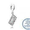 "925 Sterling Silver Vintage Love Cassette Pandora Compatible Dangle Charm"