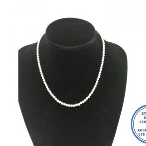 925 Sterling Silver Designers Ball Silver Necklace 5mm Statement