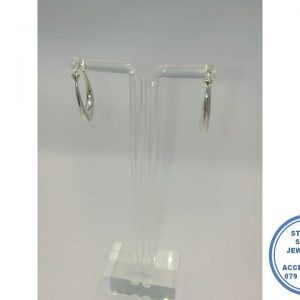 925 Sterling Silver Electroformed closed Hoops Bulky 11 12 4mm