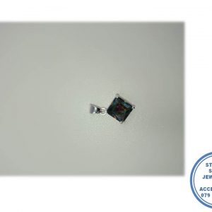 925 Sterling Silver Mystic Taupaz Square Pendant only