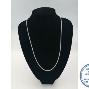 925 Sterling Silver Popcorn Bulky Chain Statement Detail 60 cm 3mm