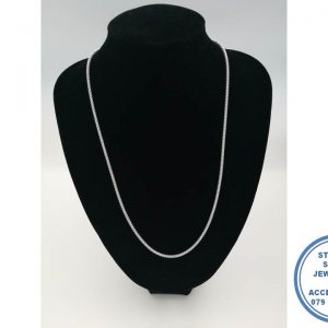 925 Sterling Silver Popcorn Bulky Chain Statement Detail 55cm 3mm