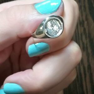 925 Sterling Silver MEN's Ring St. Christopher