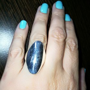 925 Sterling Silver Large Asemetric shape Solid Silver Statement Ring