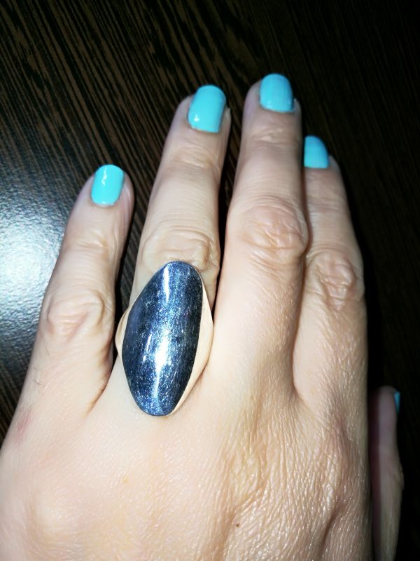 925 Sterling Silver Large Asemetric shape Solid Silver Statement Ring