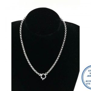 925 Sterling Silver Italian Designer's Rolo Chain Necklace