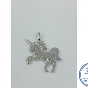 925 Sterling Silver Designer's Unicorn Pendant