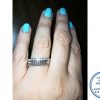 925 Sterling Silver 3 set Wedding Band Stack Ring